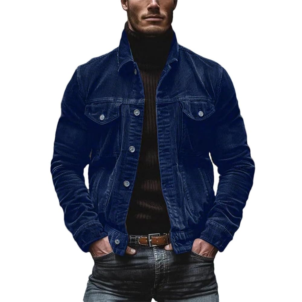 Amazon.com: Men's Streetwear Vintage Corduroy Jackets Mens